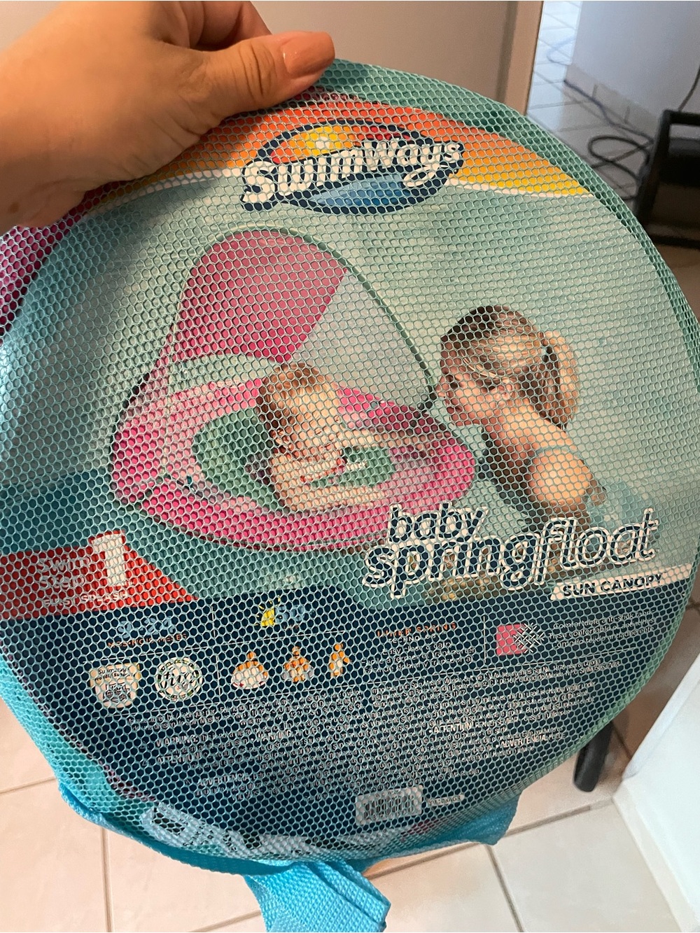 Swimways Baby SpringFloat Sun Canopy - Pink
